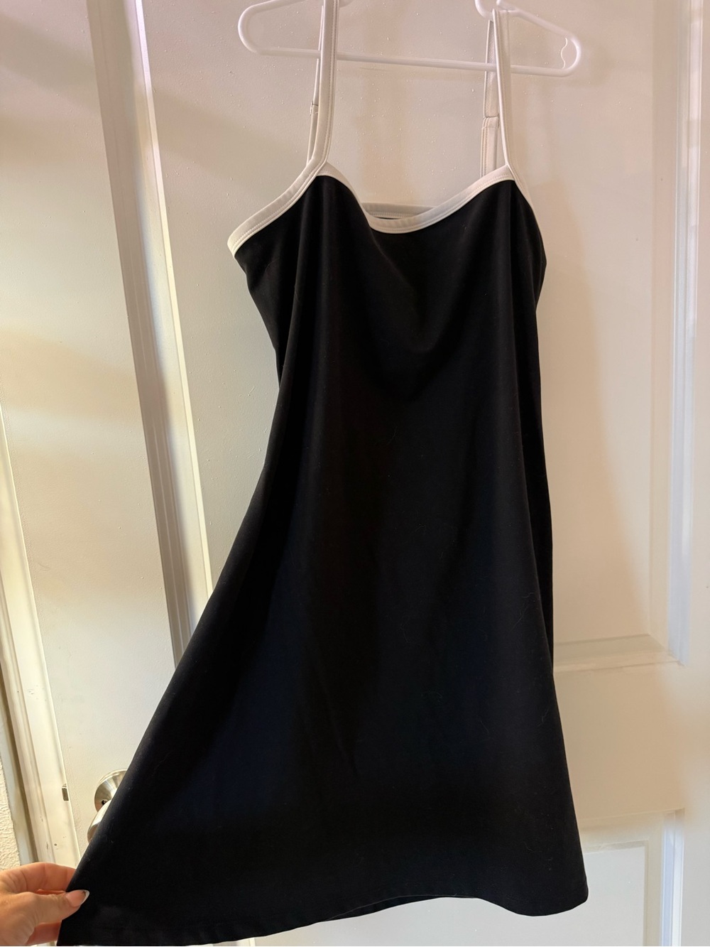 wild fable Black Dress with White Trim